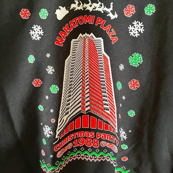 Nakatomi Office Christmas Party 1988 Ugly Sweater Style 3XL Sweatshirt New - Picture 1 of 3
